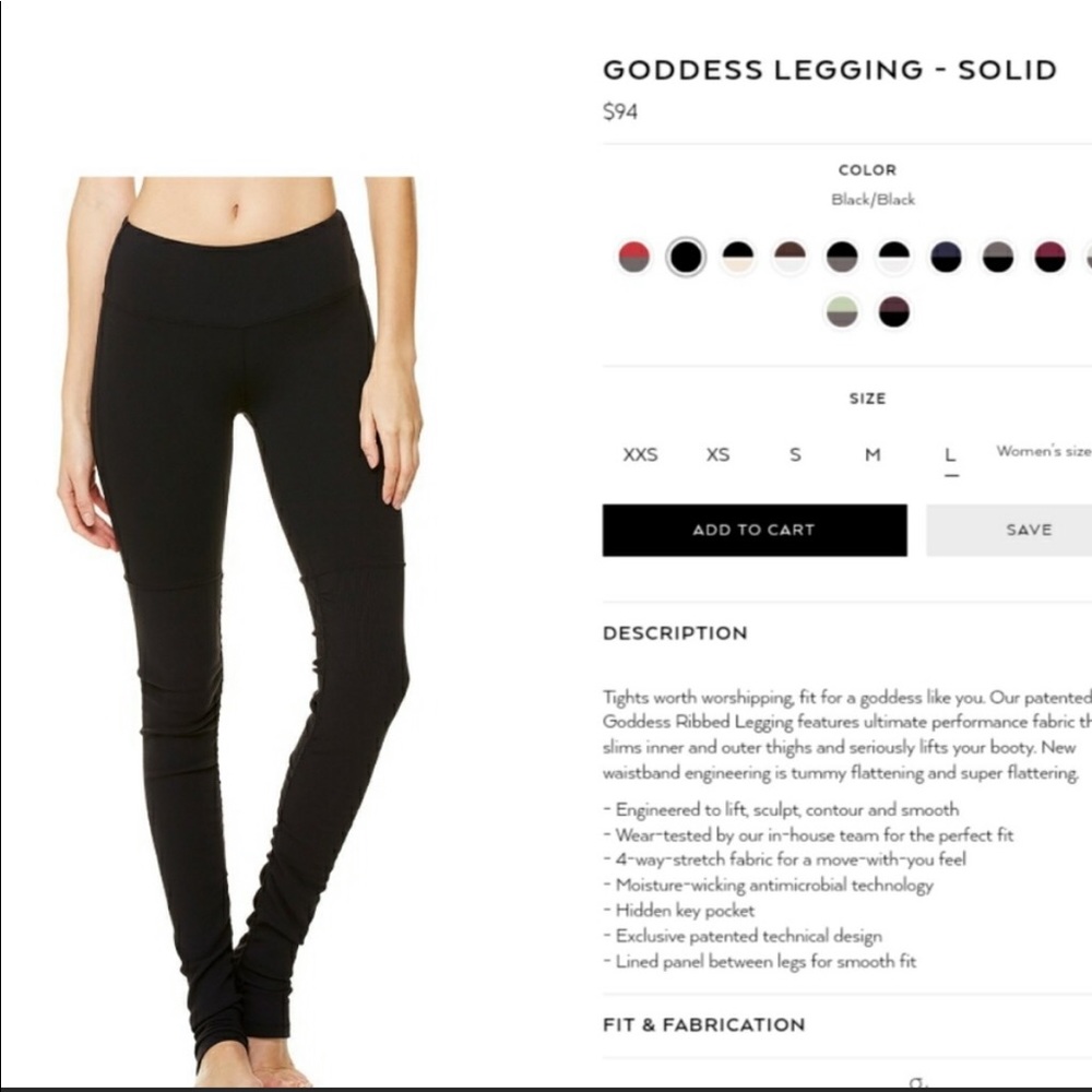 Alo Yoga Goddess Leggings